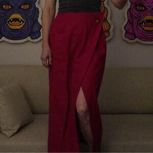 Such a cool hot pink skirt